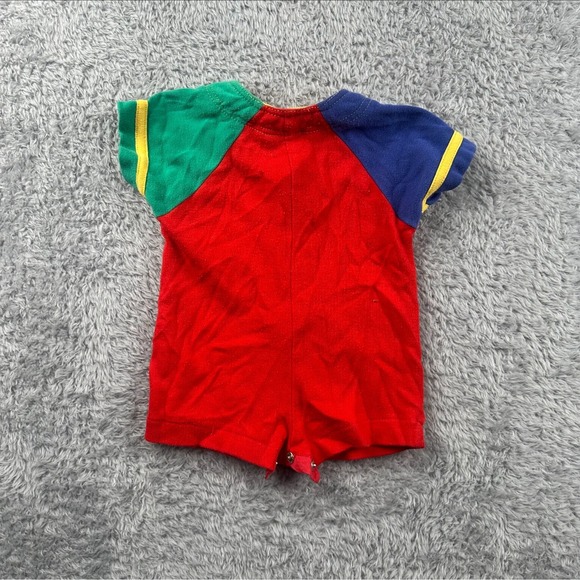 Vintage Disney 90s Mickeys Boys Club Colorblock Romper Multicolor12MO - Picture 6 of 6